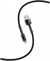 Кабель SMARTBUY (iK-12-S26b) S26 MicroUSB черный.,3 А,QC,нейл.,1м