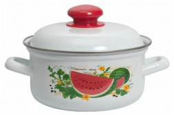 Кастрюля ЛЫСЬВА 1510АП2/4 Горох красный, эмал. 2,0л