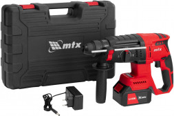 Перфоратор аккумуляторный MTX Перфоратор аккумуляторный бесщет. RHB-BL-20-26, 3 Дж, Li-Ion, 20 В// MTX Перфоратор аккумуляторный бесщет. RHB-BL-20-26, 3 Дж, Li-Ion, 20 В//