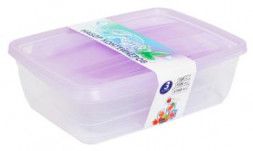 Набор контейнеров VIOLET Набор контейнеров FRESCO 3 в 1 500,1000,1750 мл (Лаванда) 4703136