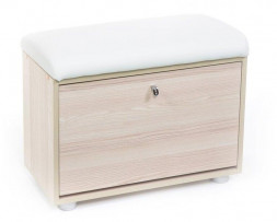 Обувница БИТЕЛ МС-1 Ясень/Милк (молочный) (2 кор)