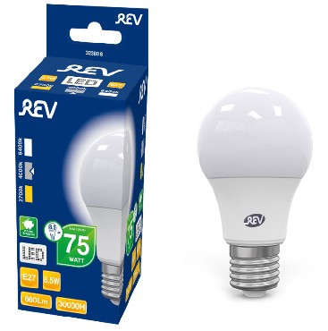 Лампа светодиодная REV 32380 8 A60 Е27/8,5W/4000K