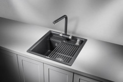 Мойка кухонная GRANULA KS-5002 ЧЁРНЫЙ кварц