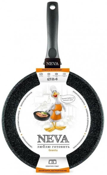 Сковорода NEVA NG124 а/пр литая 24см Neva Granite