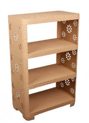 Этажерка АЛЬТЕРНАТИВА М2553 Плетенка №2 4-х секцион. (бежевый)