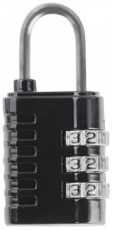 Замок навесной кодовый SMARTBUY (SBT-LK-BAG3V) черный