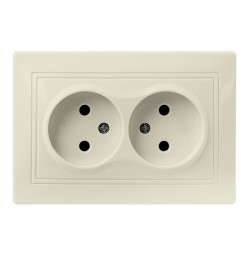 Розетка SMARTBUY (SBE-01i-10-S2-N-c) Венера, 1-местная, бежевый