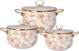 Набор кастрюль ZEIDAN Z-80628 Flowers