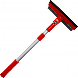 Швабра CLIM ART CA-SB-02 телескопическая для мытья стекол с поролоном и водосгоном 50-75см (CLA00172)