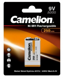 Аккумулятор CAMELION (5014) 9V-250mAh Ni-Mh BL-1 (NH-9V250BP1, аккумулятор,9В)