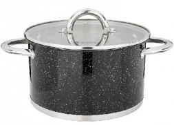 Кастрюля AGNESS 937-308 Black Marble 4,6л