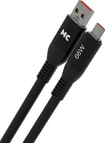Кабель MORE CHOICE (4620202554505) K83a 2м USB 6.0A QC3.0 66W - 2м , черный