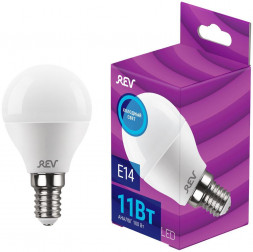 Лампа светодиодная REV 32507 9 G45 11Вт E14 6500K