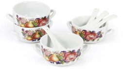 POMIDORO POMI D'ORO P290022 Набор бульонниц с ложками