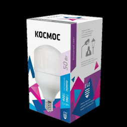 Лампа светодиодная КОСМОС LKSMHWLED50WE4065
