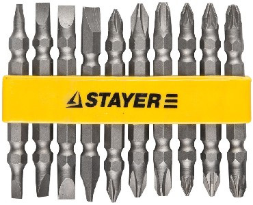 Набор бит STAYER MASTER 2605-H10_z01 набор бит в держателе (уп.10шт)