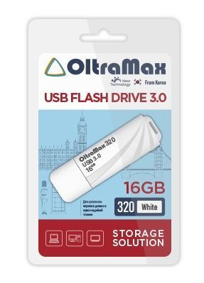 USB флэш-накопитель OLTRAMAX OM-16GB-320-White USB 3.0