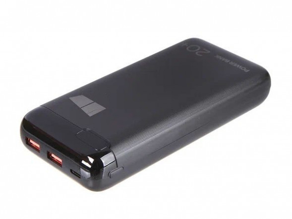 Повербанк MORE CHOICE (4627151197661) PB32S-20 Black 20000mAh