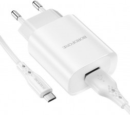 СЗУ BOROFONE (6931474741127) для micro USB BN1m White