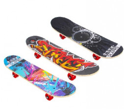 Скейтборд SILAPRO Скейтборд 60х15см (пласт. крепеж, 5030PVC) макс. нагрузка 30кг 131-020