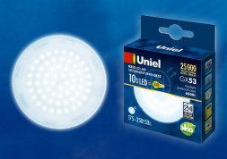 ЛАМПЫ СВЕТОДИОДНЫЕ (GX53, GX70) UNIEL (UL-00005313) LED-GX53-10W/6500K/GX53/FR PLZ01WH