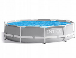 Бассейн каркасный INTEX Бассейн каркасный 457х107 см (фильтр-насос+лестница+тент+подстилка) ( Арт. 26724NP)