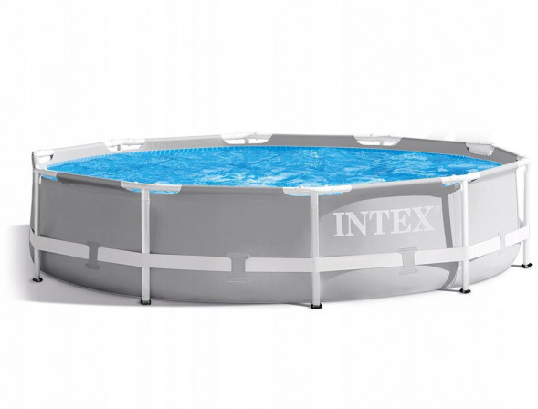 Бассейн каркасный INTEX Бассейн каркасный 457х107 см (фильтр-насос+лестница+тент+подстилка) ( Арт. 26724NP)