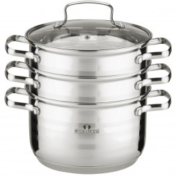 Набор посуды BELLA CUCINA BC-2096 Набор посуды+ пароварка 4пр