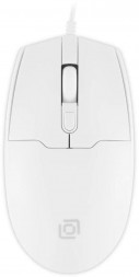 OKLICK Мышь проводная 147M, оптическая, USB, 2000dpi, белый [1868746]