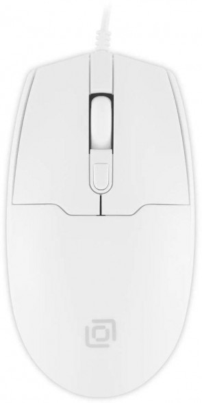 OKLICK Мышь проводная 147M, оптическая, USB, 2000dpi, белый [1868746]