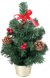 Декор. елочки и рождеств. венки ВОЛШЕБНАЯ СТРАНА Елка декорированная SYCB17-168 30 см 003263