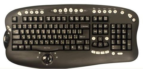 Мультимедиа клавиатура компьютерная ОКЛИК 770L черный