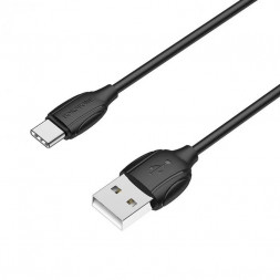 Кабель BOROFONE (6931474701794) BX19 USB-Type-C 2.4A 1M - черный