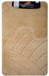 Коврик д/ванной комнаты САНАКС 00311 Коврик в ванную CLASSIC UNI 201825 двойной КОРИЧНЕВЫЙ 55х90 + 45х55 см 100% полиэстер , ворс 11 мм