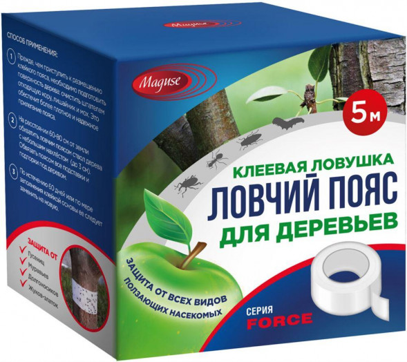 Ловушка от насекомых MAGUSE (MG-L-036) ловчий пояс для деревьев