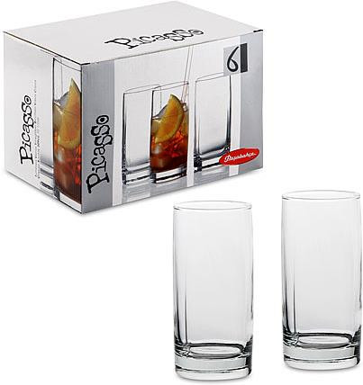 Набор стаканов &quot;Пикассо&quot; (6шт.) 42492 выс. 1/8шт. PASABAHCE 42492B