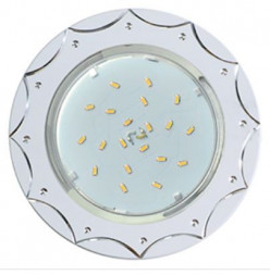 встраиваемый светильник ECOLA FW5384ECB GX53 H4 DL5384 Звезда Белый/Алюм