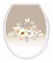 Сиденье для унитаза VIOLET Сиденье для унитаза с декором Акварель 1110129