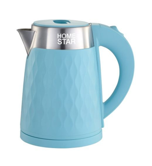 Чайник электрическикй HOMESTAR HS-1021 (1,7 л) голубой