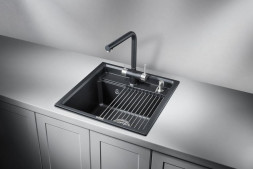 Мойка кухонная GRANULA KS-5002 ШВАРЦ кварц