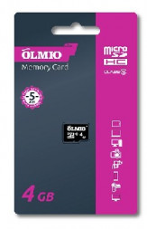 USB флэш-накопитель OLMIO MICROSDHC 4GB CLASS 10, без адаптера (39119)