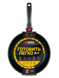 Сковорода НЕВА МЕТАЛЛ ПОСУДА GL2124 а/пр литая 24см Готовить легко stone
