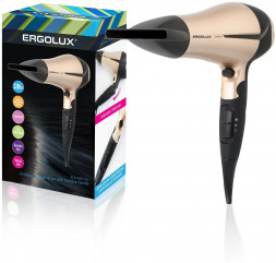 Фен ERGOLUX ELX-HD03-C64 черный/золото