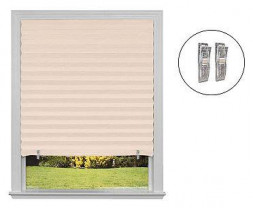 Самоклеящиеся шторы-плиссе РЫЖИЙ КОТ Самоклеящиеся шторы-плиссе Skandi, размер 90х180см, цвет бежевый 106246