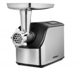 Мясорубка KITFORT КТ-2103 серебристый/черный