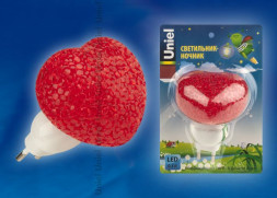 ЭЛЕКТРИКА UNIEL DTL-309-Сердечко/RED/1LED/0,1W