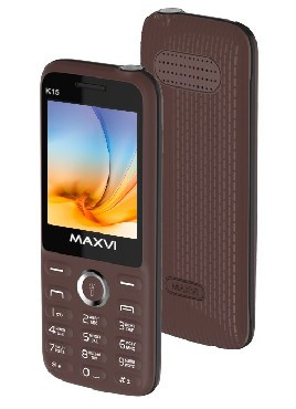 Телефон мобильный MAXVI K15 Brown (2 SIM)