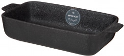BRONCO БЛЮДО ПРЯМОУГОЛЬНОЕ С РУЧКАМИ &quot;MIDNIGHT&quot; 29*14*6 СМ (КОР=12ШТ.) 62-128