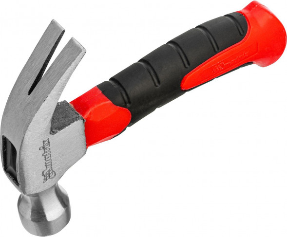 MATRIX Молоток-гвоздодер мини, фибергласовая двухкомпонентная рукоятка, 250 г 10444