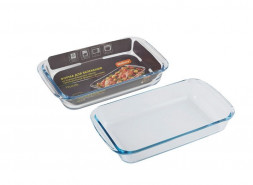 Форма для выпечки MALLONY Felicit, объем 1 л, из боросиликатного стекла, прямоуг формы, с ручками (007179)